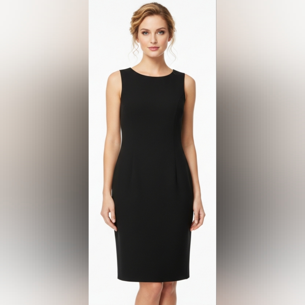 Tahari ASL Black Sleeveless Dress Size 4